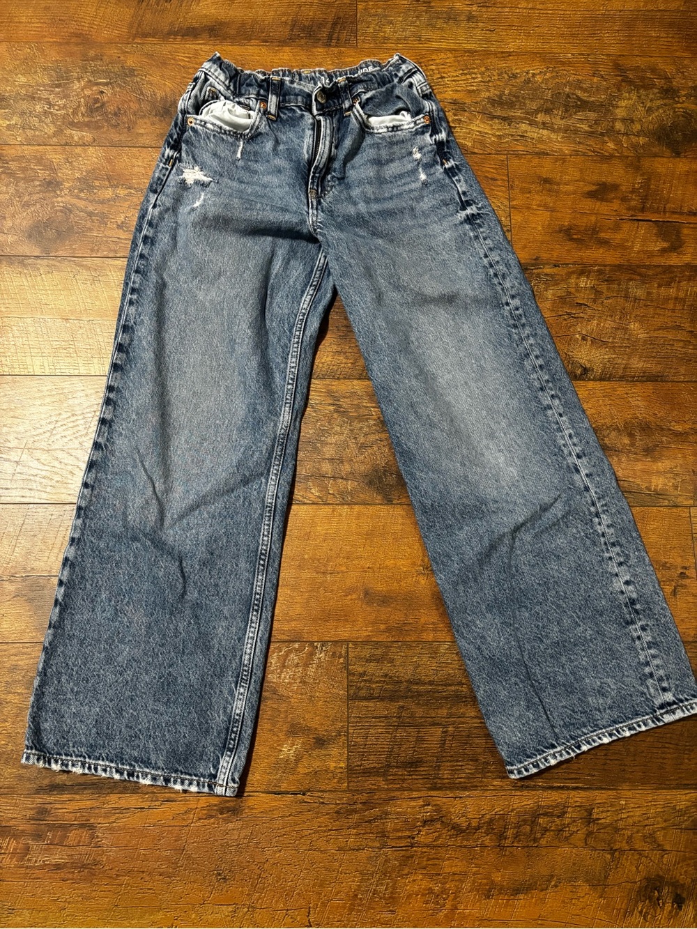Girls Gap kids wide leg jeans